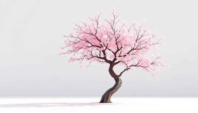 Serene Sakura Solitude