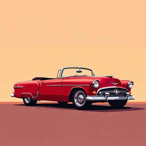 Classic Red Convertible