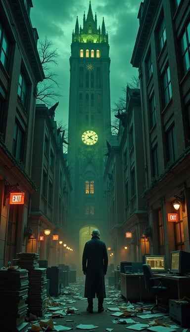 Looming Green Tower Looming Green Tower