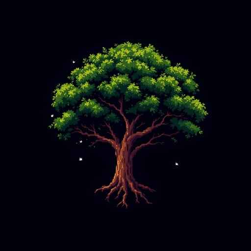 Pixelated Nature Tree