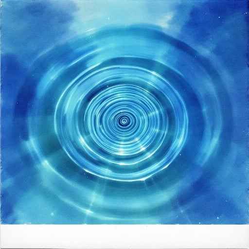 Rippling Blue Circles