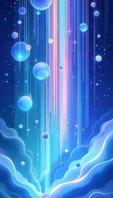 Cosmic Blue Cascade Cosmic Blue Cascade