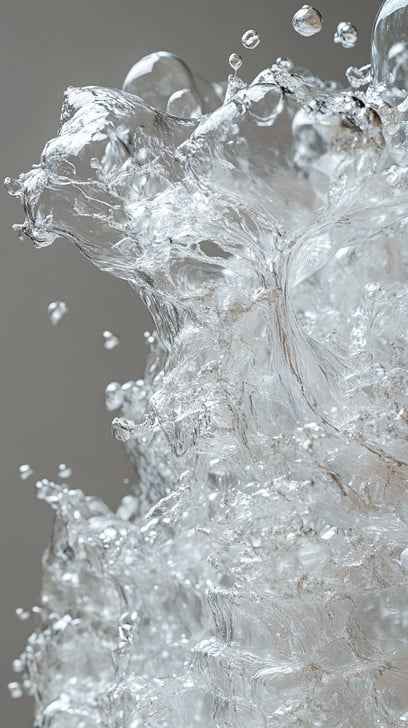 Splashing water close-up Splashing water close-up