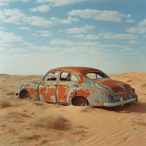 Deserted Vintage Car Deserted Vintage Car