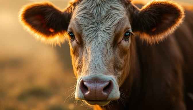 Golden Cow Portrait Golden Cow Portrait