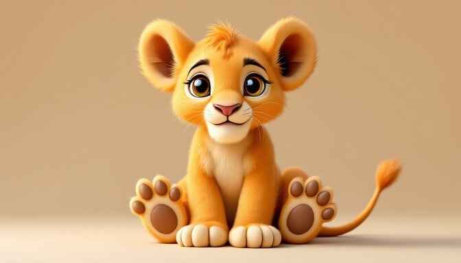 Adorable Lion Cub