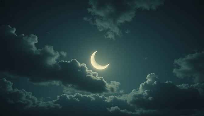 Luminous Crescent Moon Luminous Crescent Moon
