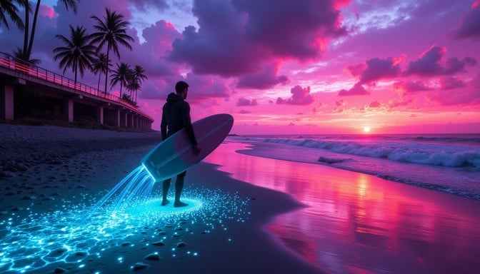 Neon Surf Sunset Neon Surf Sunset
