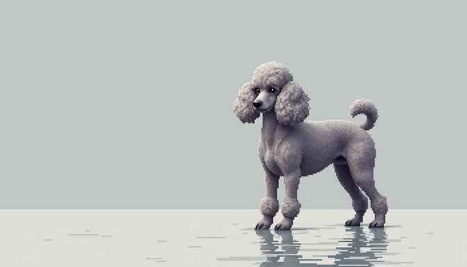 Elegant Poodle Reflection Elegant Poodle Reflection