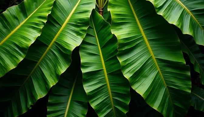 Verdant Jungle Leaves