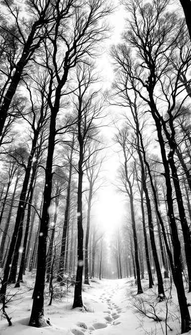 Towering Winter Forest