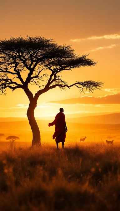 Warrior Watches Sunset