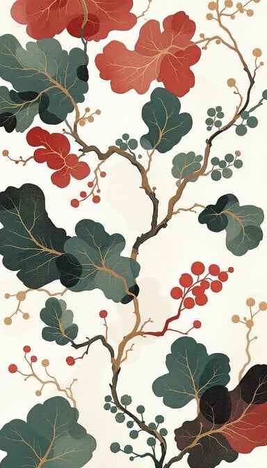 Crimson Botanical Elegance Crimson Botanical Elegance