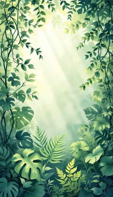 Luminous Jungle Paradise