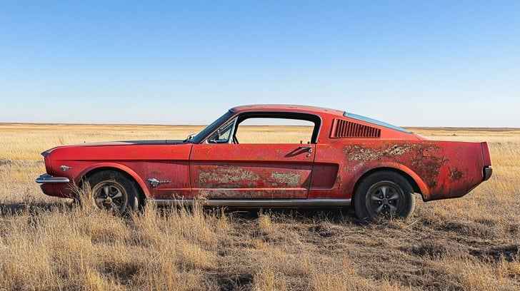 Vintage Mustang Abandoned