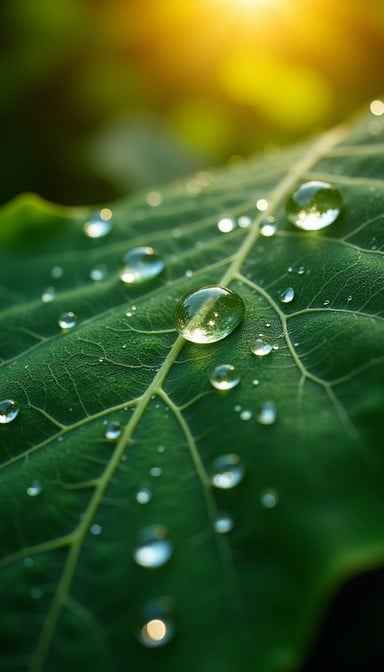 Dewdrop Leaf Canvas Dewdrop Leaf Canvas