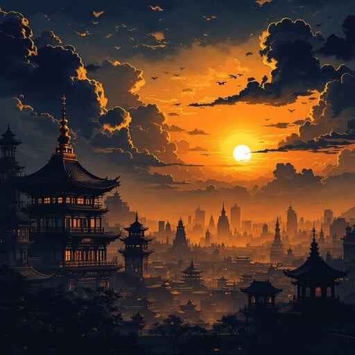 Oriental Sunset Symphony