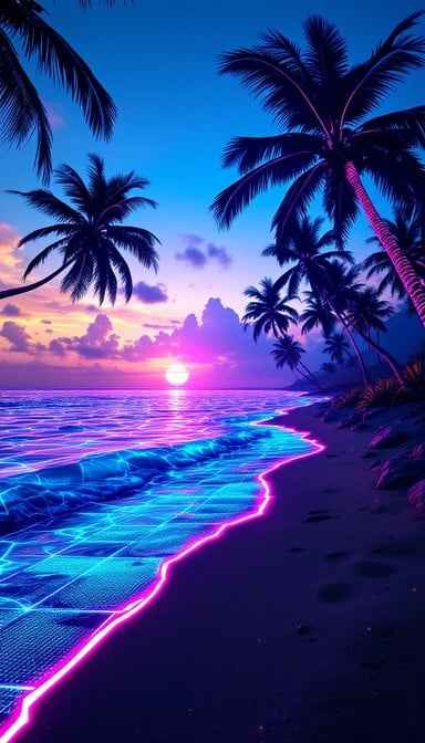 Neon Tropical Paradise