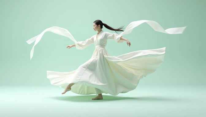 Flowing White Dance Flowing White Dance