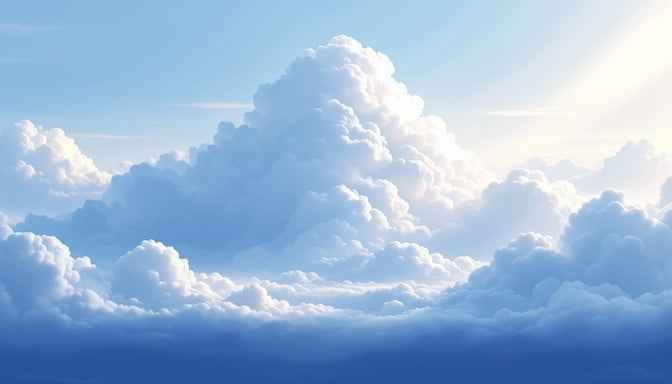 Heavenly Blue Clouds