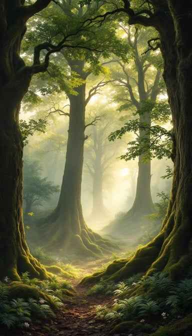 Misty Woodland Light