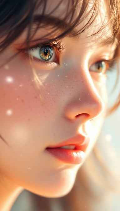 Dreamy Freckled Portrait Dreamy Freckled Portrait