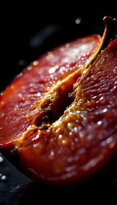 Glistening Plum Half