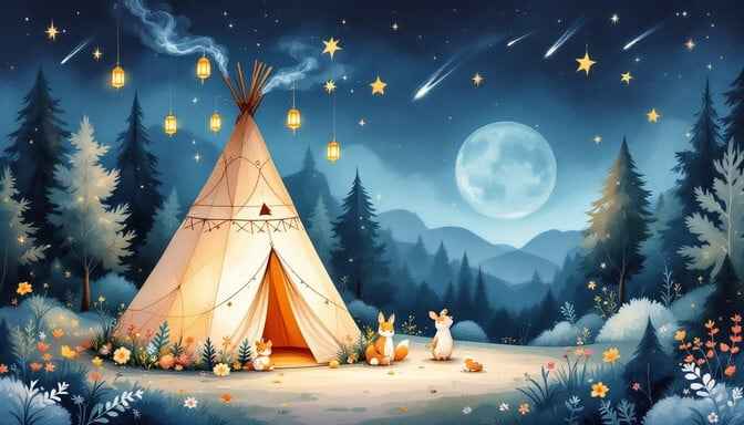Magical Moonlit Tepee Magical Moonlit Tepee