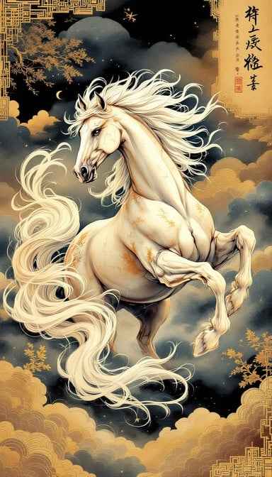 Mystical Asian Horse Mystical Asian Horse