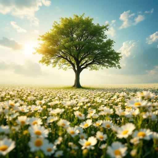 Solitude Among Daisies