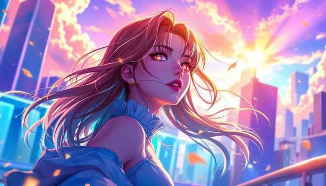 Cityscape Anime Portrait Cityscape Anime Portrait