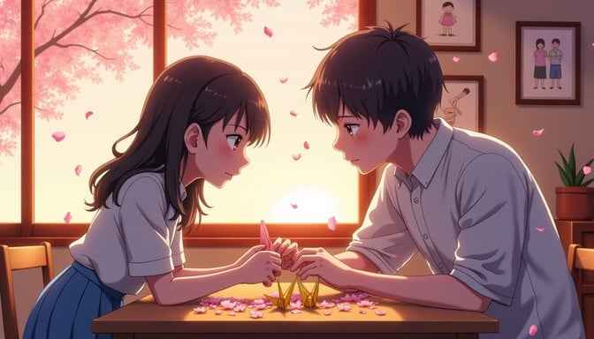 Sunset origami connection