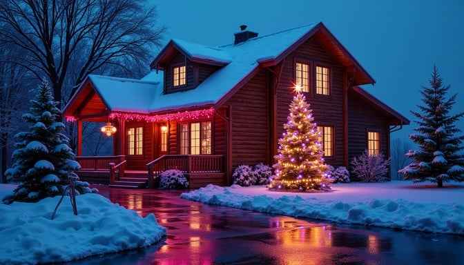 Cozy Christmas cabin Cozy Christmas cabin