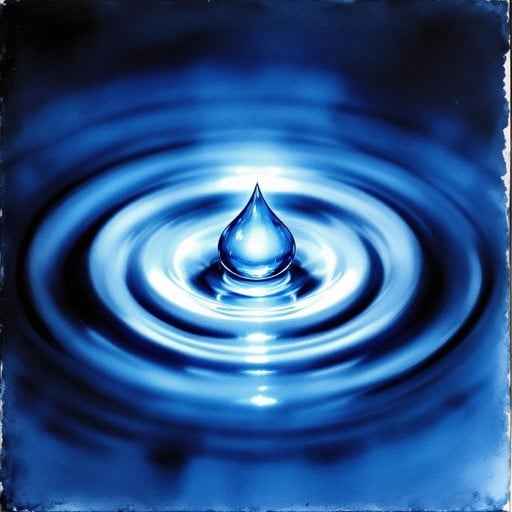 Rippling Blue Drop Rippling Blue Drop