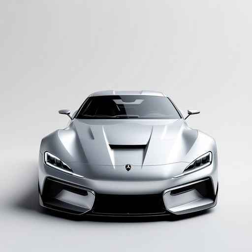 Sleek Silver Supercar Sleek Silver Supercar