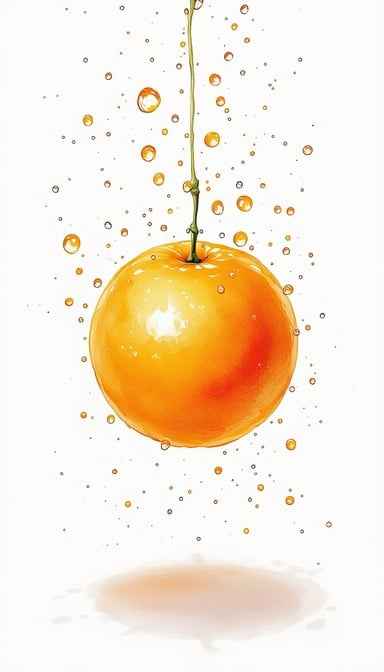 Floating Orange Splash