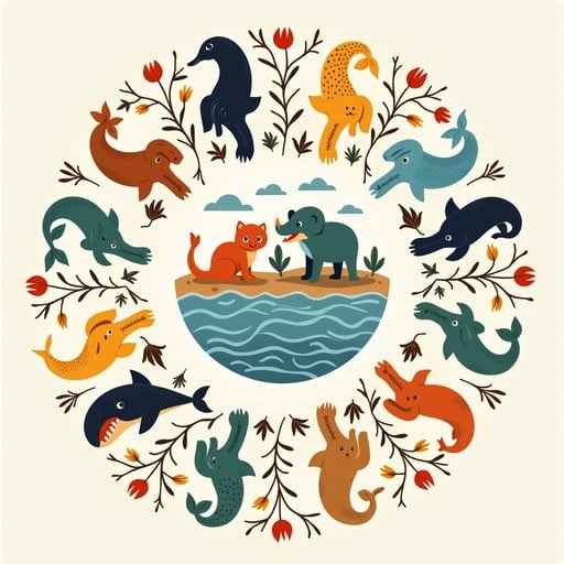Fauna Folk Mandala