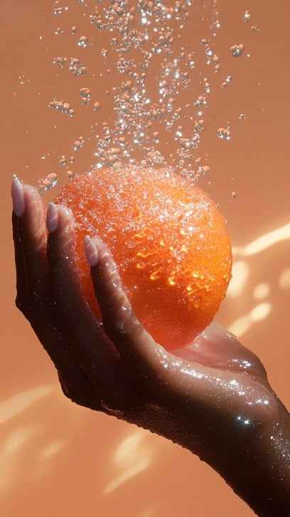 Orange in spray