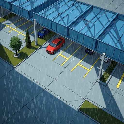 Rainy Parking Sanctuary