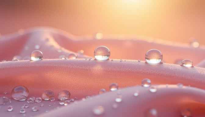 Dewdrops On Silk