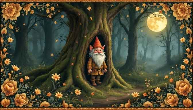 Moonlit Gnome Home