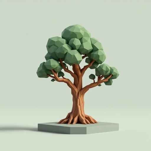 Geometric Tree Art