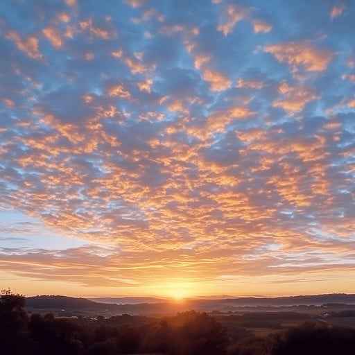 Sunset Cloud Mosaic Sunset Cloud Mosaic