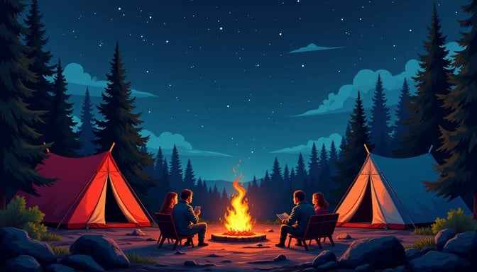 Starlit Campfire Adventure