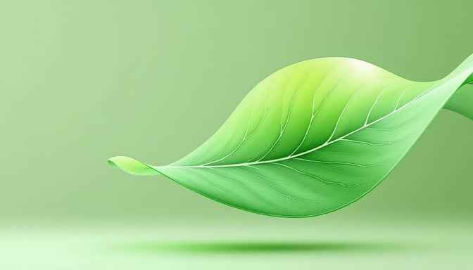 Glowing Green Leaf