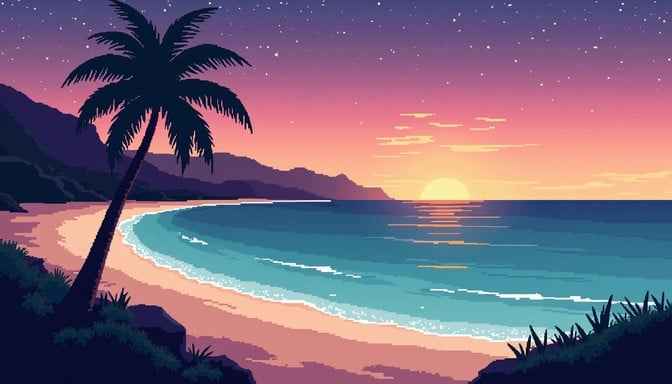 Tropical Twilight Beach Tropical Twilight Beach