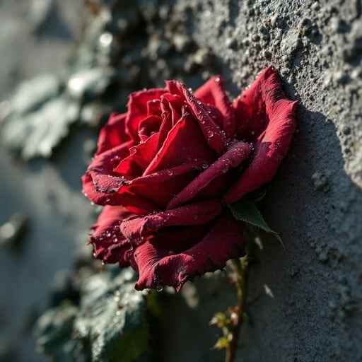 Rose Conquers Concrete Rose Conquers Concrete