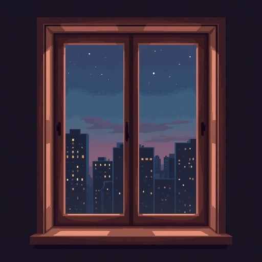 Cityscape Through Window Cityscape Through Window