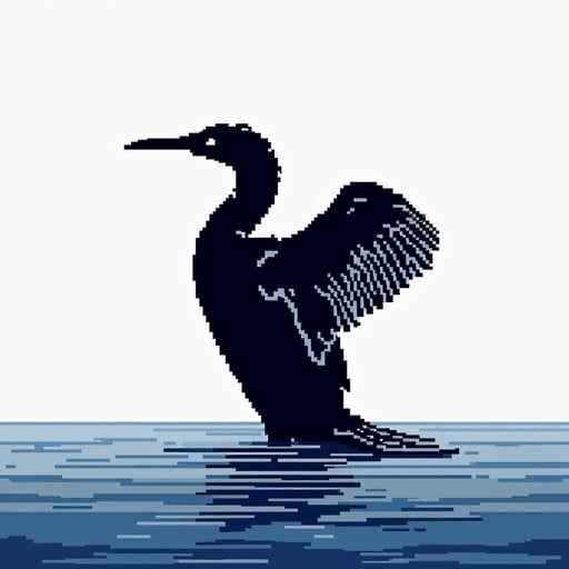 Cormorant Spreads Wings Cormorant Spreads Wings