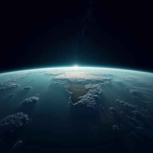 Glowing Blue Planet Glowing Blue Planet